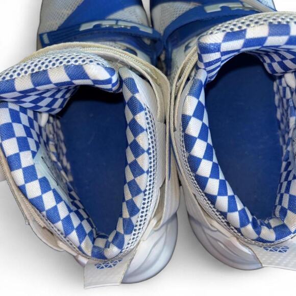 Nike LeBron size 12 BBN UK Kentucky white and blue basketball shoes main image 7